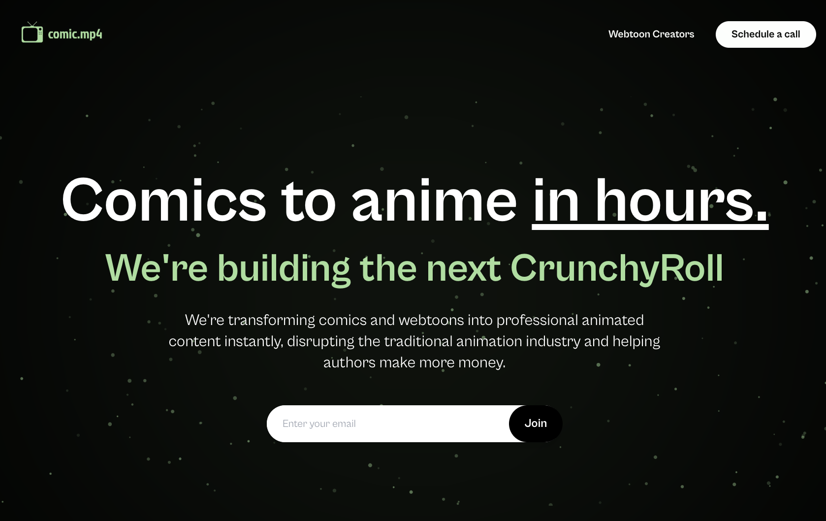 Comic.mp4: Turning Webtoons into Anime with Generative AI